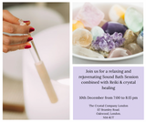 Sound Bath, Crystal Healing, and Reiki Session! December 10th 7 to 8:15pm