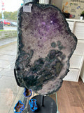 Amethyst on a swivel stand