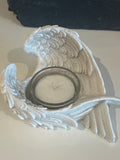 Angel Wing Dish Candle Holder