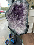 Amethyst on a swivel stand