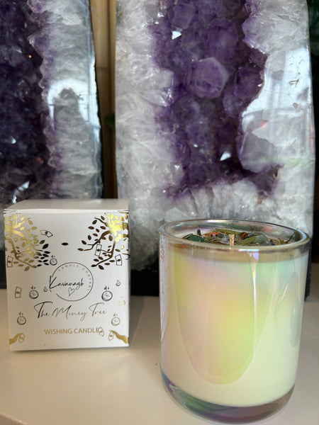 money tree candle The Money Tree Wishing Candle – The Crystal Company London LTD