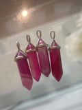 Pink Agate Pendants