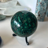 Malachite Resin Sphere