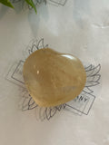 Honey Calcite Heart