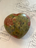 Unakite Heart Crystal