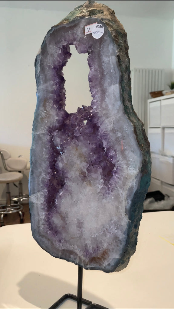 Amethyst Large on a stand