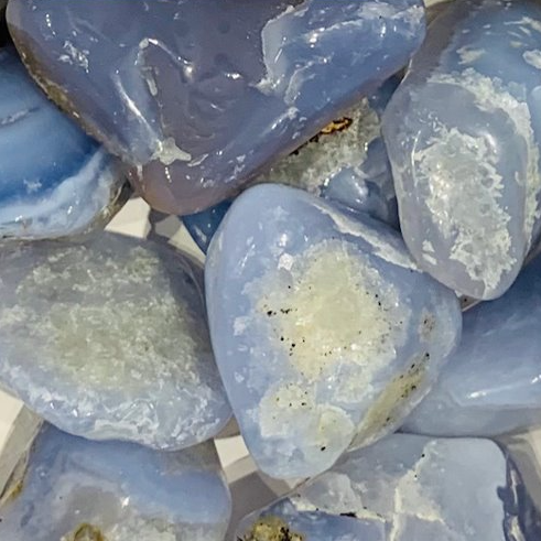 Blue Chalcedony Tumble Stone