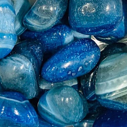 Blue Agate Tumble Stone